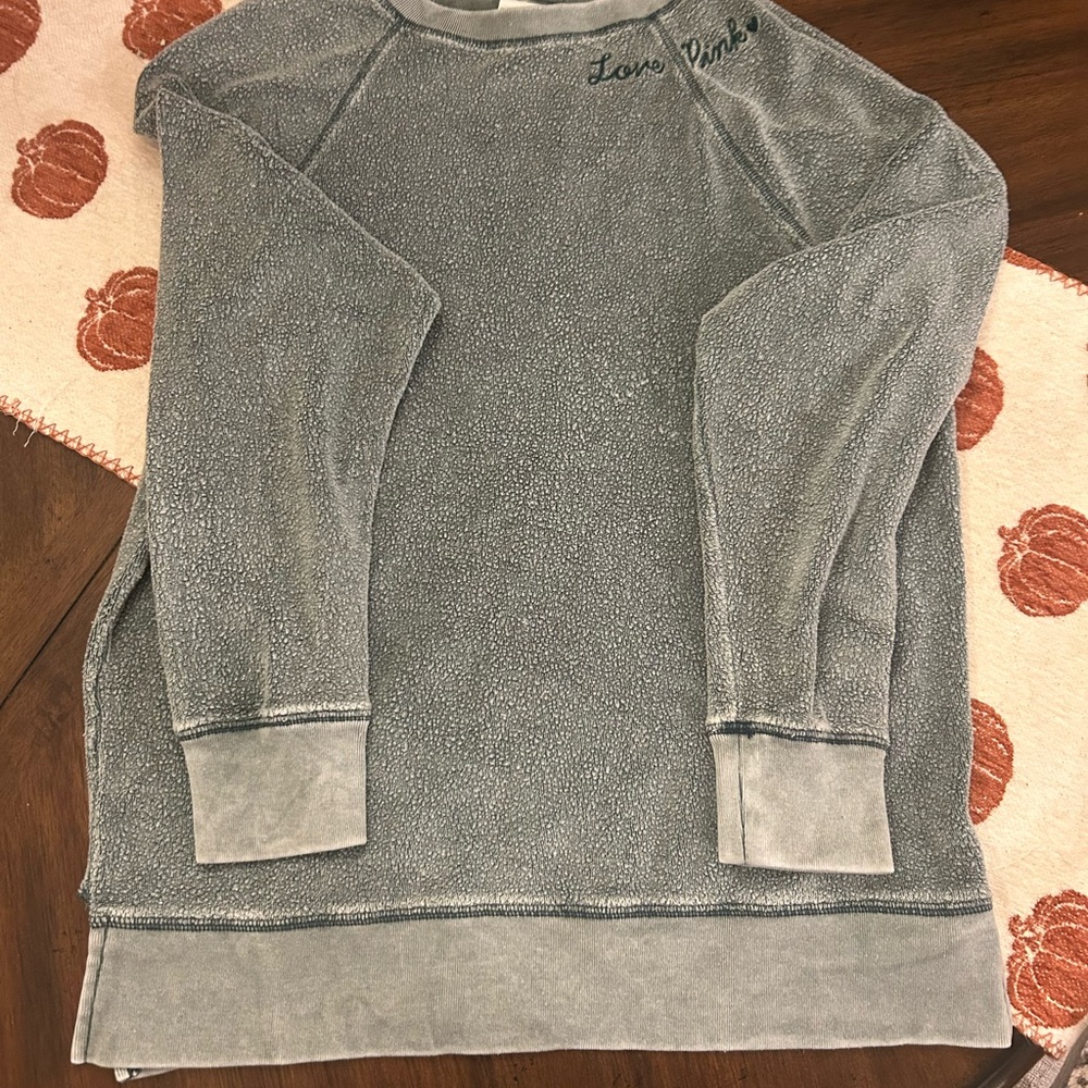 PINK Victoria's Secret Green Crewneck Sweater